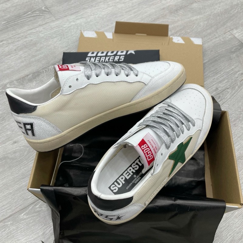 2024 Unisex GGDB White Green Suede Leather Sneaker MJ00260