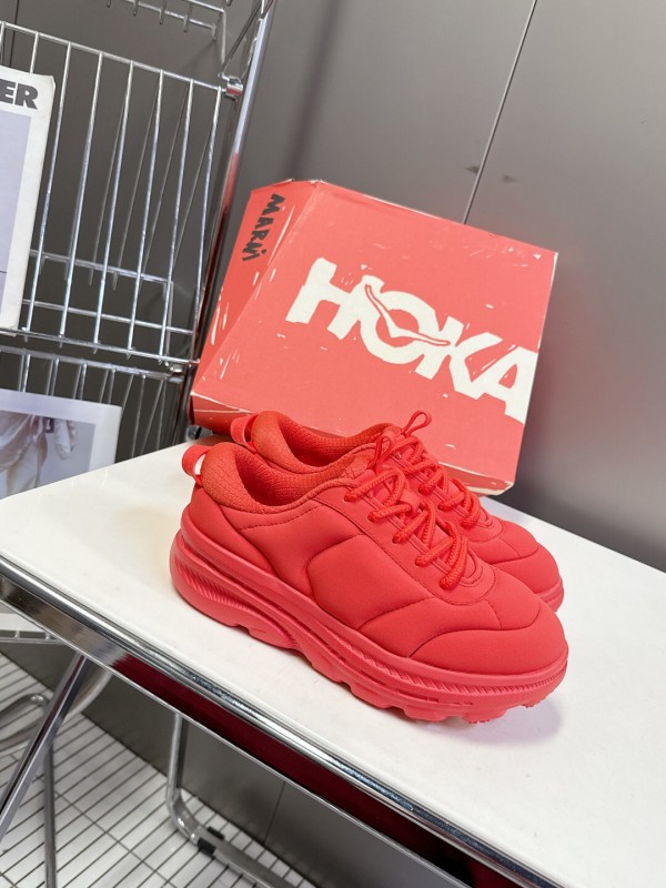 2025 Women Marni Red Fabric Sneakers