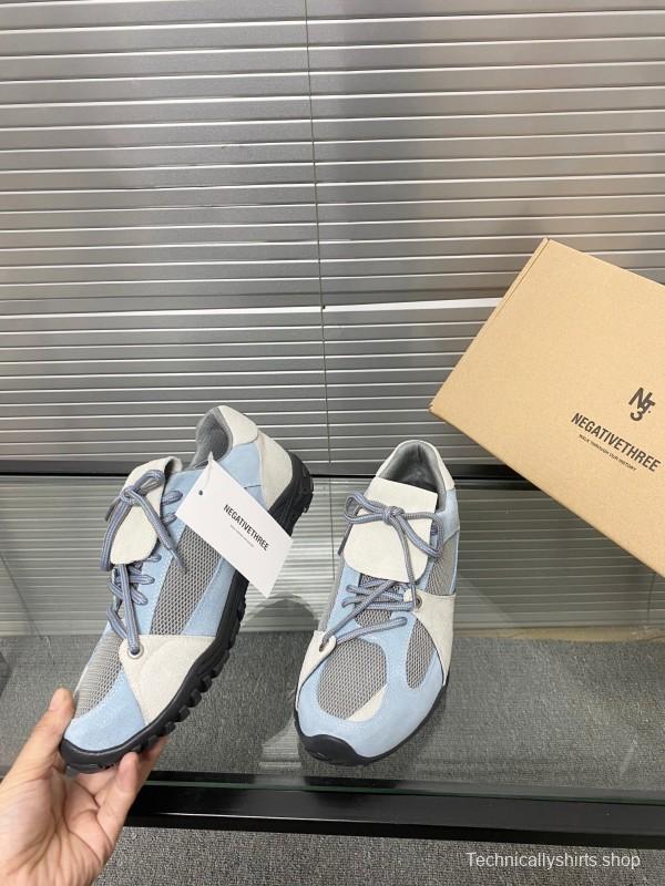 2025 Women Puma Light Blue White Oxford Leather Breathable Sneakers KFY00280