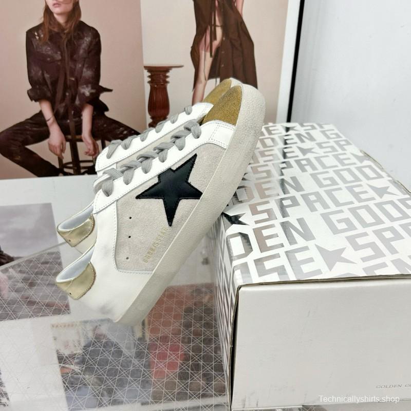 2025 Women GGDB White Black Beige Leather Suede Sneakers