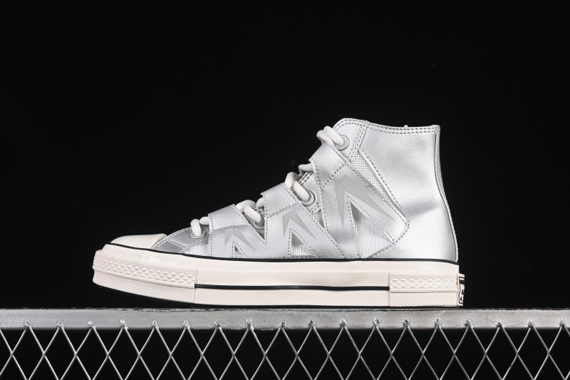 Converse Chuck 1970s Future Silver High-Top Casual Sneakers - A15187C