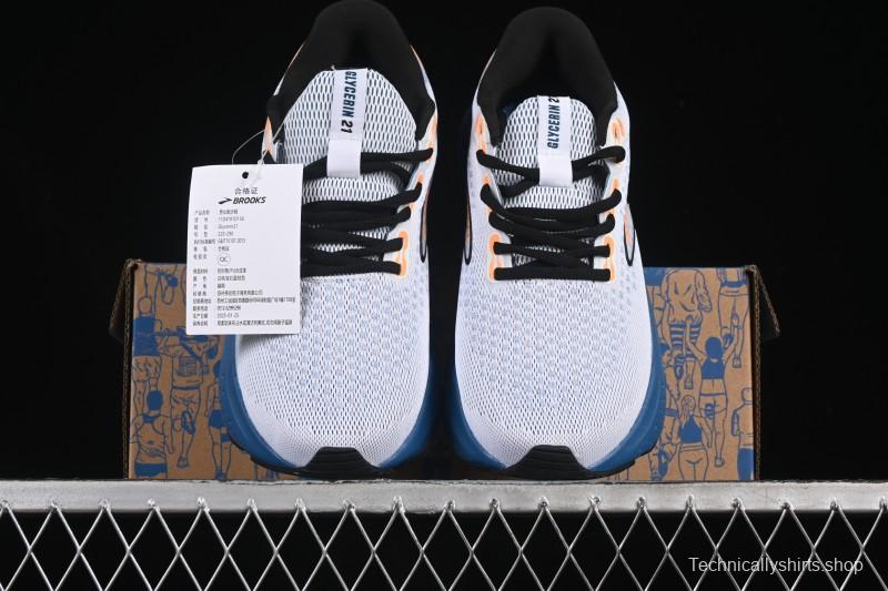 Brooks Glycerin 21 Cushioned Marathon Nitrogen Running Shoes - 1104191D158