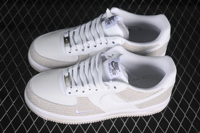 Nike Air Force 1'07 Low Denim Small Swoosh Casual Sneakers - ZH0316-092