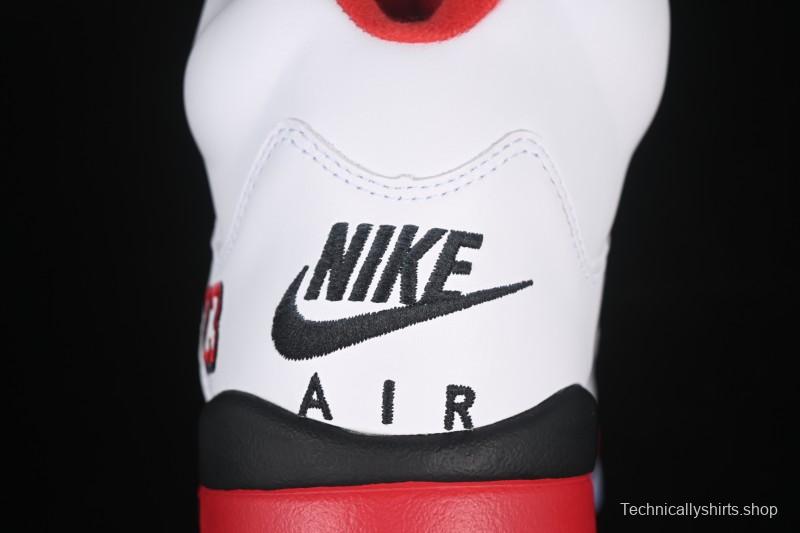 Nike Air Jordan 5 Retro Fire Red Black Tongue Basketball Shoes - HQ7978-101