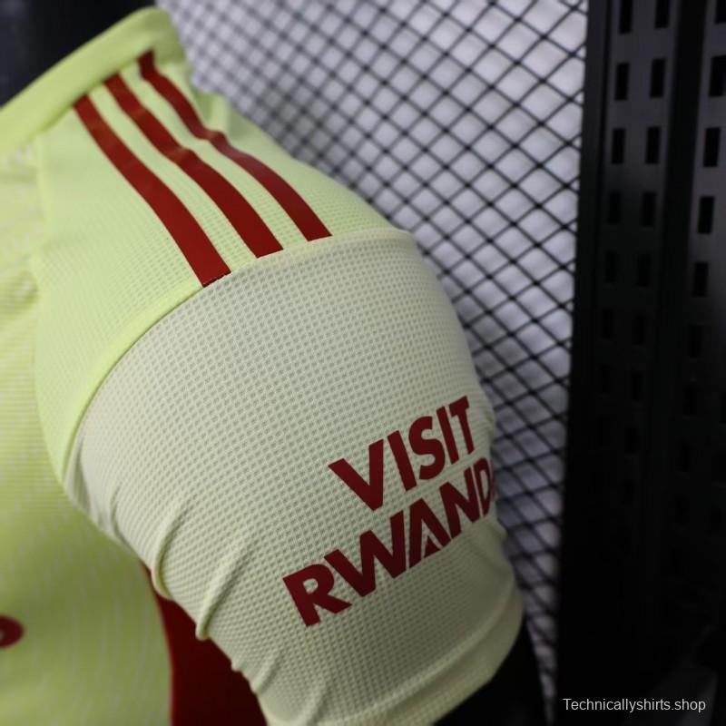 Player Version 25/26 Arsenal Home Yellow Goalkeeper Jersey