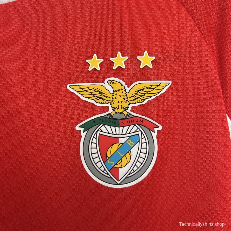 25/26 Long Sleeve Benfica Home Jersey