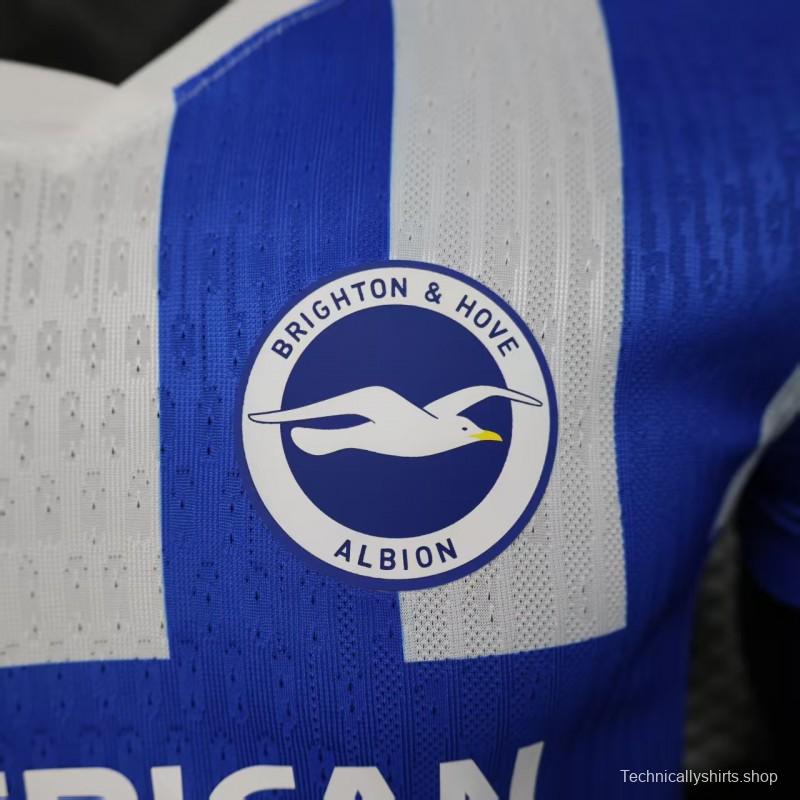 Player Version 25/26 Brighton Hove Albion Home Jersey