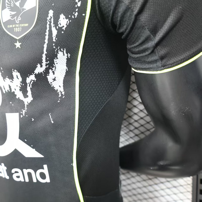 Player Version 25/26 Al Ahly FC Away Black Jersey