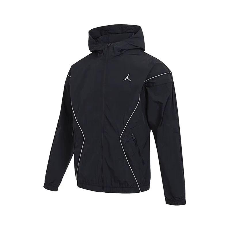 2025 NIKE Air Jordan Black Hoodie Windbreaker