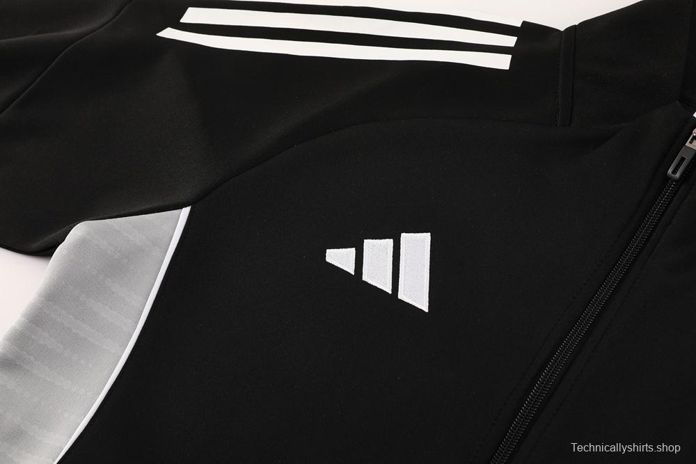 2025 Adidas Black Full Zipper Jacket + Long Pants