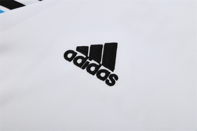 Retro 03/04 Real Madrid White Half Zipper Jacket