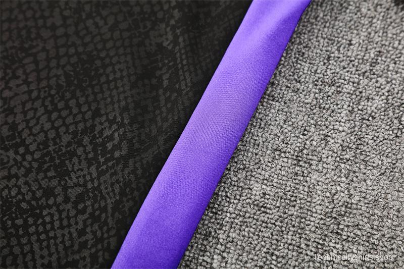 25/26 Barcelona Black Joint Edition Half Zipper Jacket+Long Pants