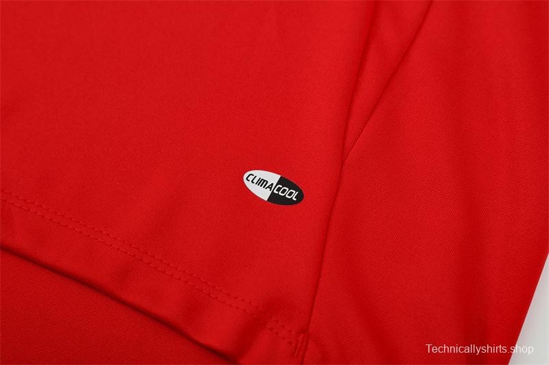 Retro 04/05 AC Milan Red Half Zipper Jacket