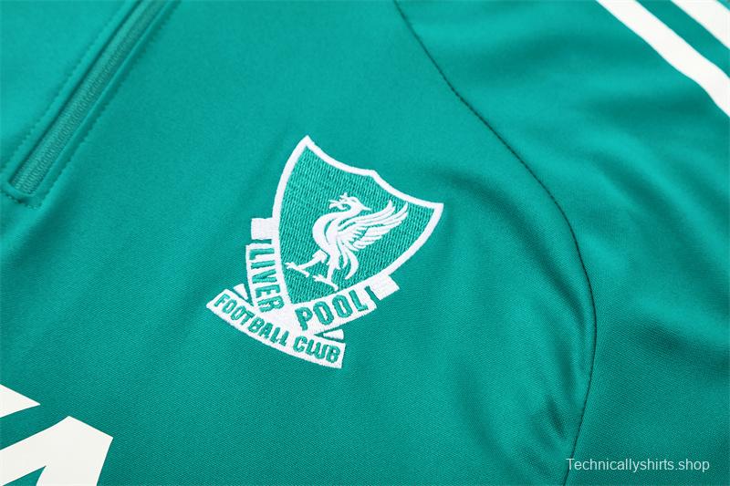 25/26 Liverpool Green Half Zipper Jacket+Long Pants