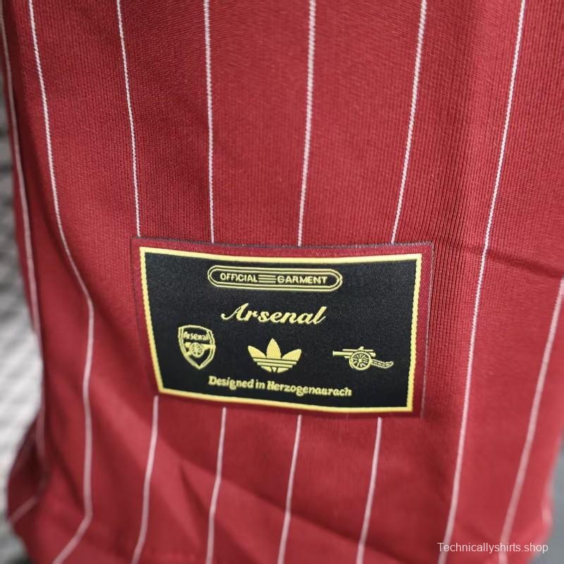 Player Version 25/26 Arsenal Wine Casual Jersey
