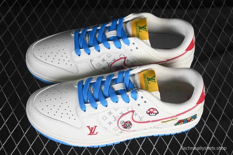 Nike SB Dunk Low Mario Triple Collaboration Custom Low-Top Casual Skate Shoes - SC0601-472