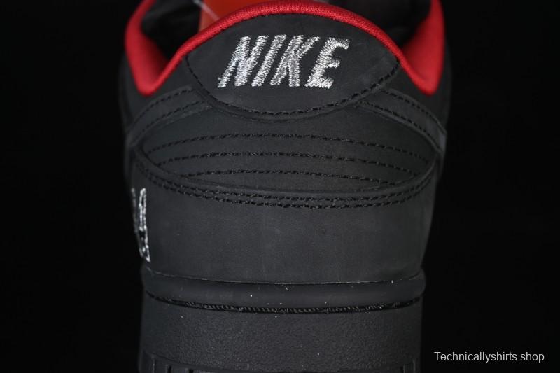 Nike Supreme x Nike SB Dunk Low Ocean Fog Limited Edition Black Warrior Low Top Casual Skate Shoes - HQ8487-001