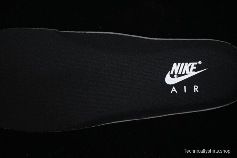 Nike Air Force 1'07 Low Black White Cracked Leather Casual Sneakers - ZH0316-118