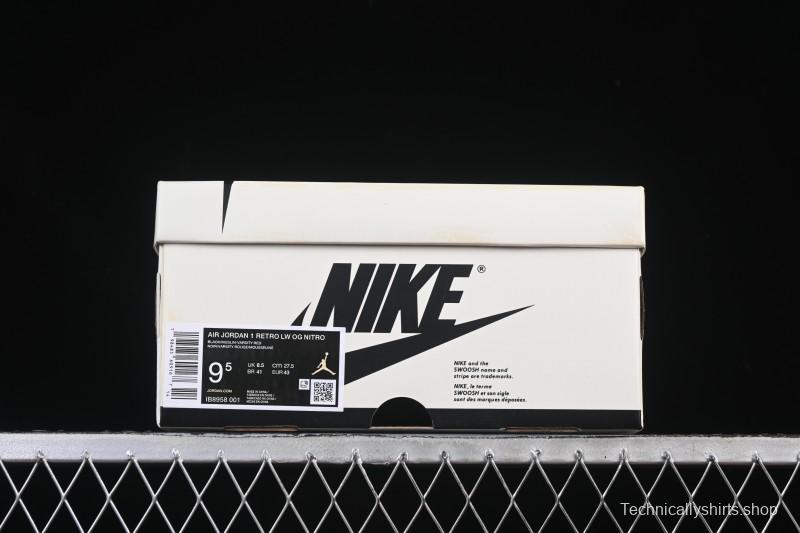 Nike Nigel Sylvester x Air Jordan 1 Low Lifestyle Casual Skate Shoes - IB8958-001