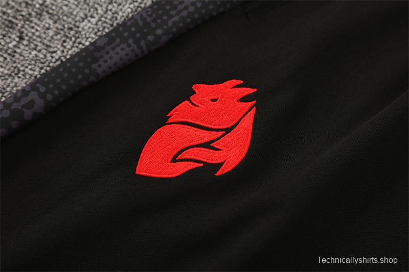 25/26 AC Milan Green Camouflage Half Zipper Jacket+Long Pants