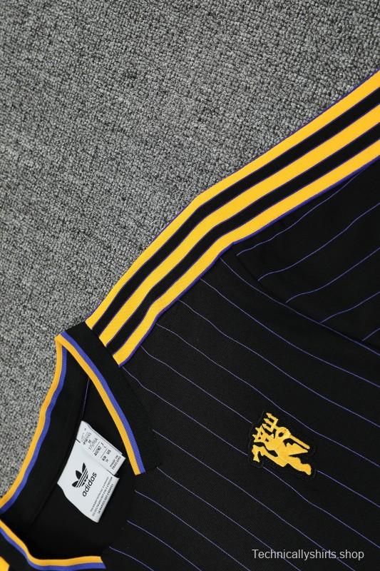 25/26 Manchester United Wine Short Sleeve Jersey+Shorts