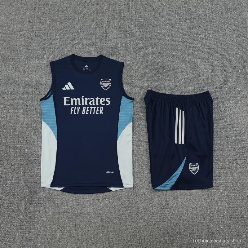 25/26 Real Madrid Navy Vest Jersey+Shorts