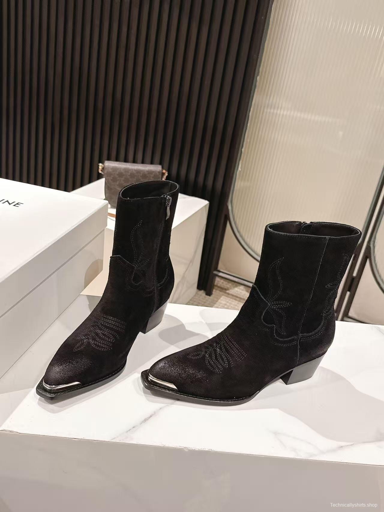 CELINE Fall/Winter 2025 Retro Fashion Ankle Boots - LY00440