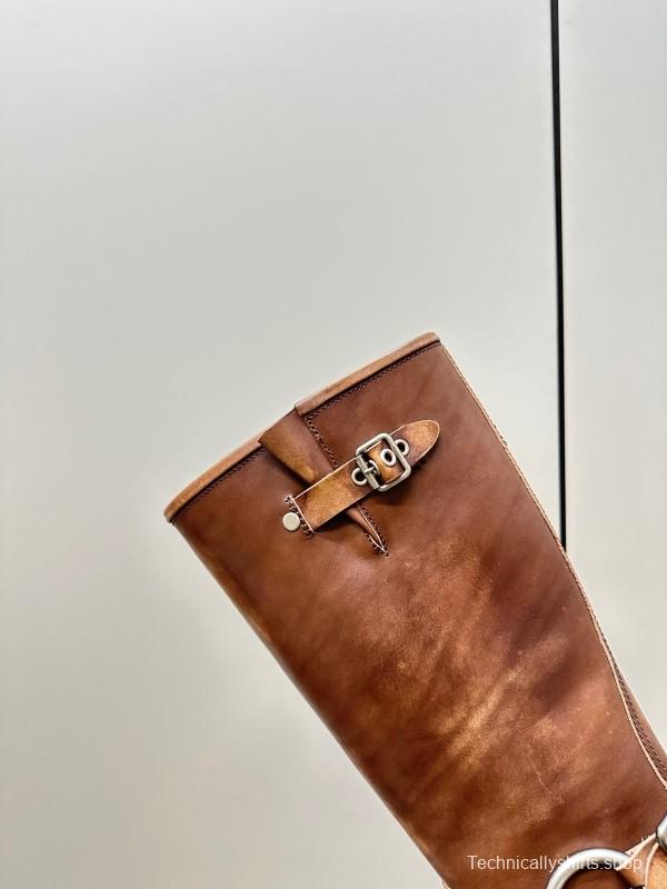 Miu Miu Fall/Winter 2025 Limited Edition Punk Style Martin Boots - LY00500