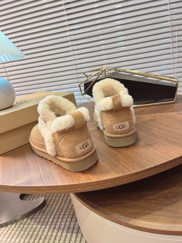 UGG 2025/SS Snow Boots with High-End Lamb Fur Collar Design - MJ00251