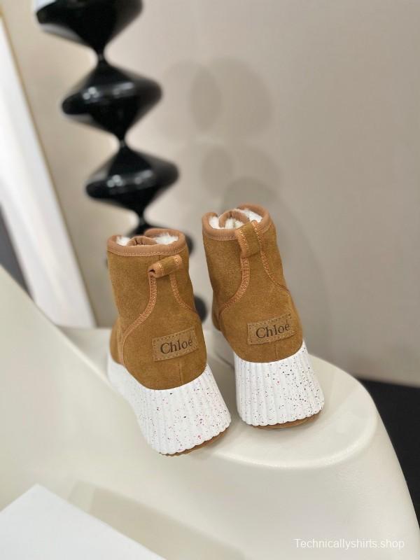 Chloe 2025 SS New Snow Boots with Lightweight Rubber Sole - LY00350