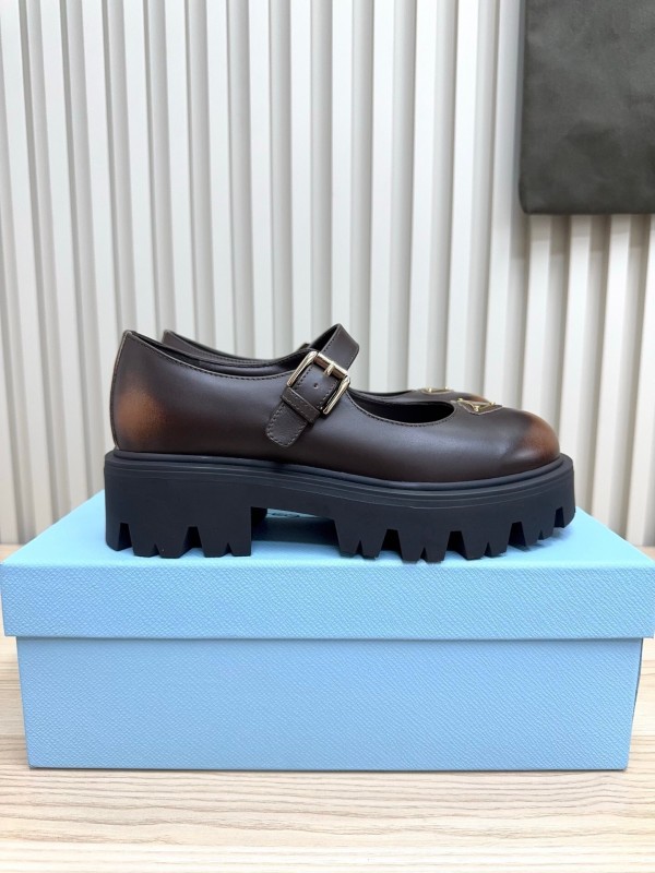 Prada 2025 SS Platform Mary Jane Shoes - LY00300