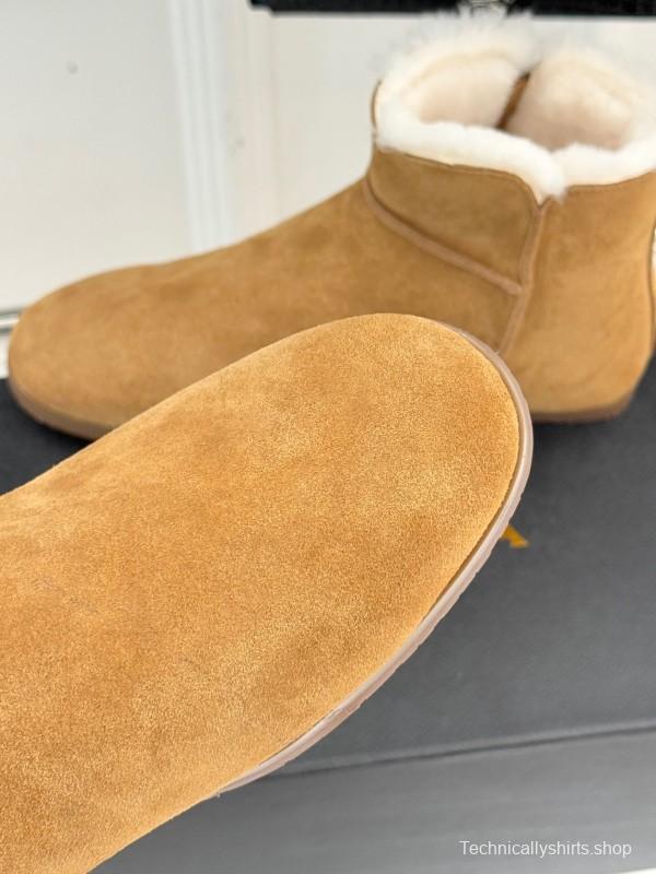 ALAIA Minimalist Side Zipper Retro Snow Boots - KFY00320