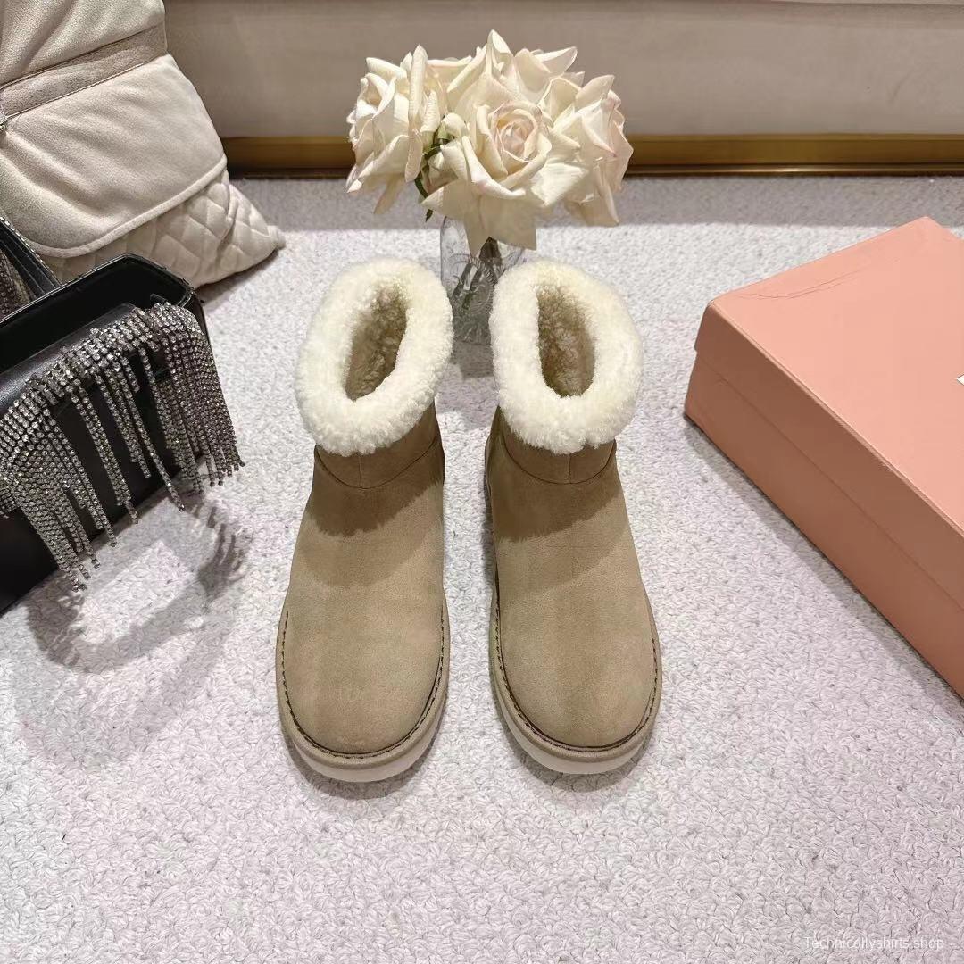 MIU MIU 2025/SS Korean Style Popular Small Potato Snow Boots Upgrade Version - LY00300