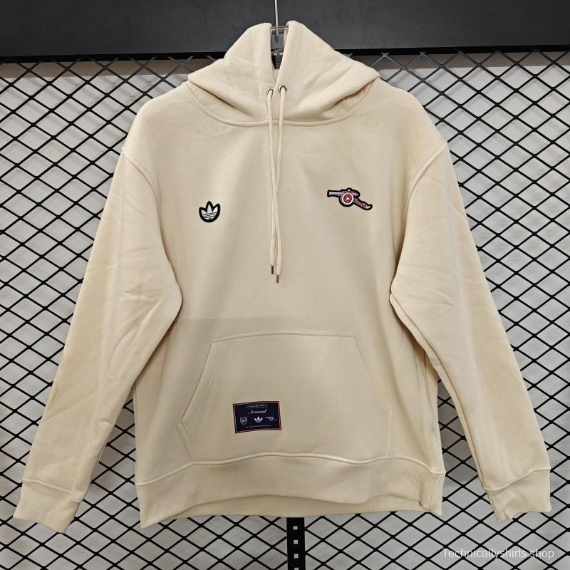 25/26 Arsenal Embroidered Logo Hoodie 7 Colors