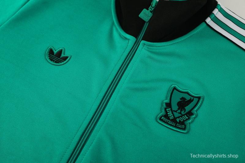 25/26 Liverpool Green Full Zipper Jacket +Long Pants