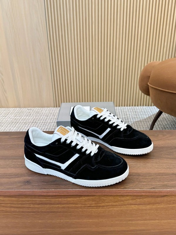 TOM FORD 2025 SS Tom Casual Shoes with Classic Color Blocking and Imported Leather Insole - AS00350