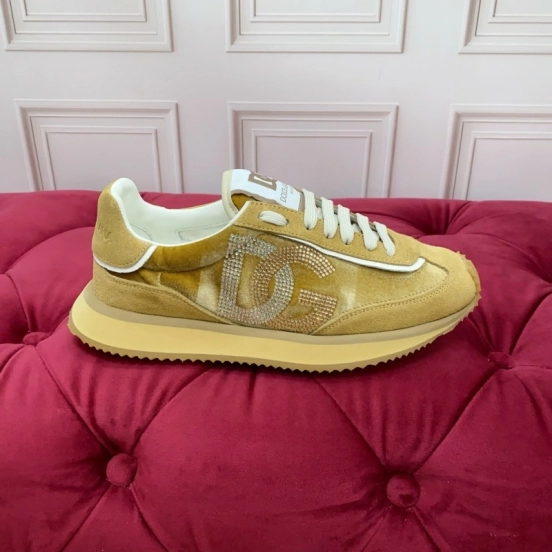 Dolce & Gabbana 2025 SS New Collection Luxury Embroidered Logo Sneakers - AS00300