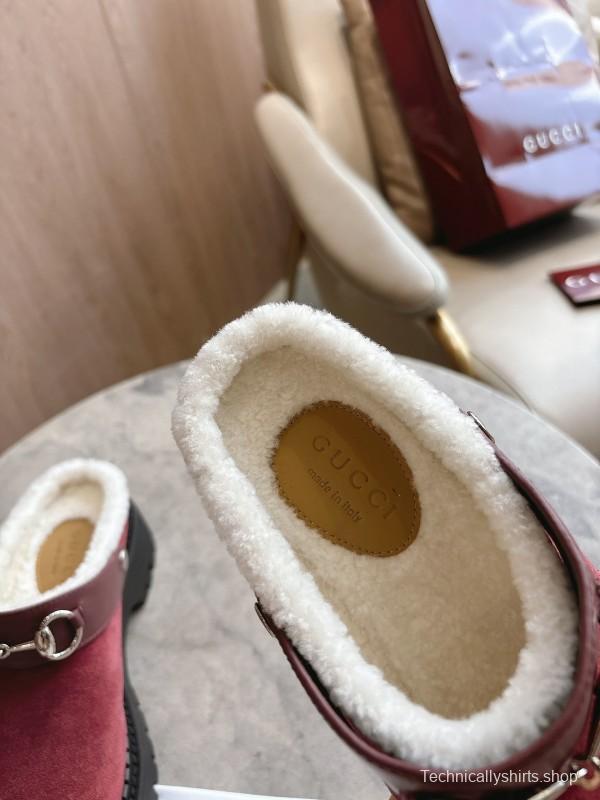 Gucci Mule Shoes with Horsebit Detail and Medium Heel - LY00320