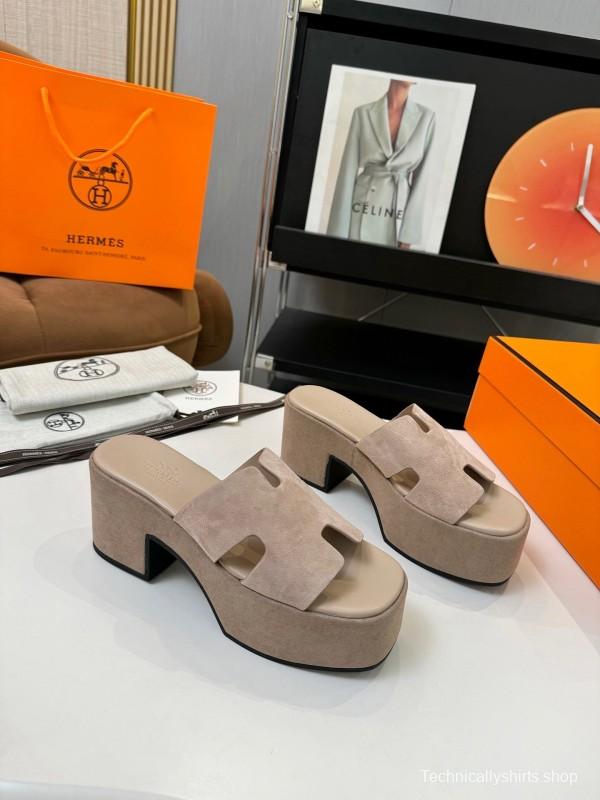 Adidas 2025 SS H-Love Classic Waterproof Platform Wedge Heel Thick Sole Sandals - LY00