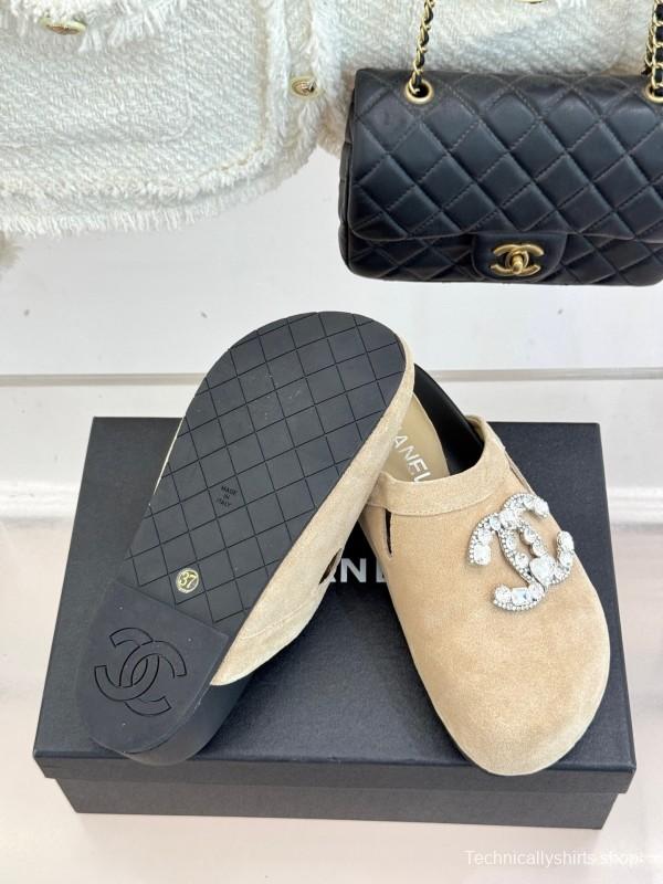 Chanel Classic CC Rhinestone Birkenstock Sandals - KFY00280