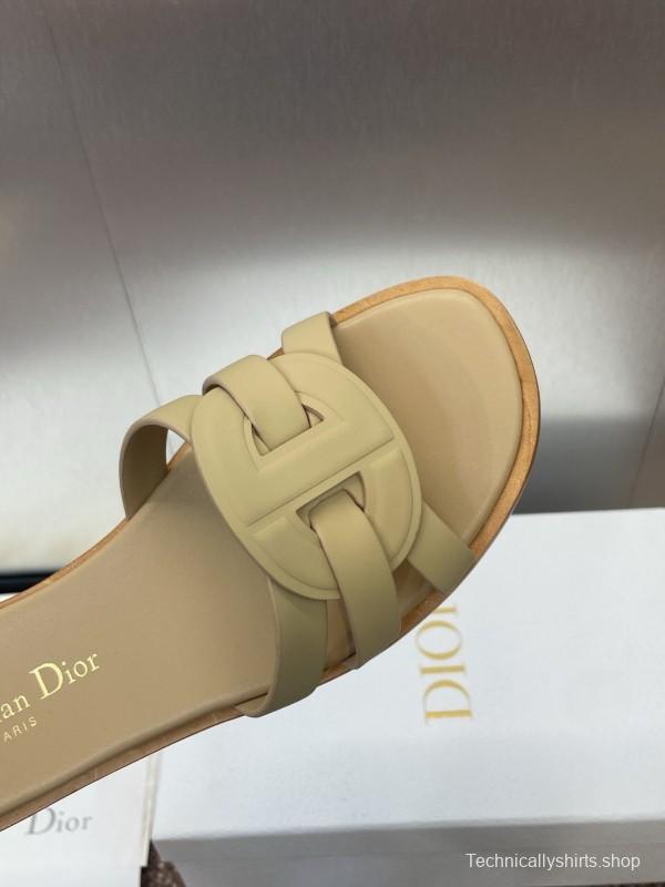 Dior D-Club Jelly Color Hollow Layered Cross Strap Women's Sandals - KFY00280