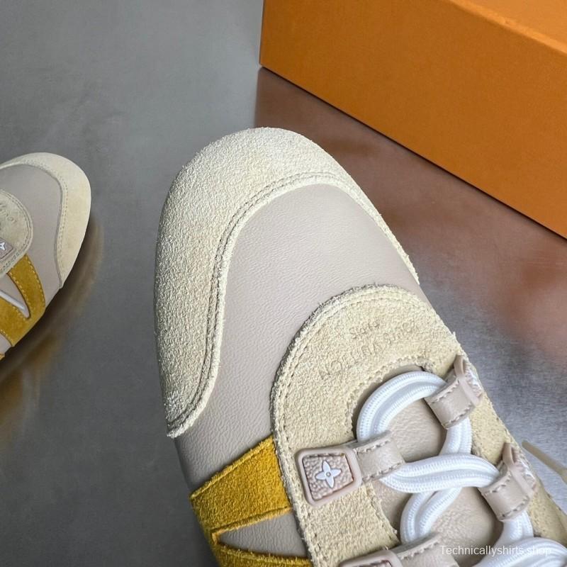 Lv Sneakerina 2025 SS Ballet Round Toe Lace-Up Low Top Lifestyle Casual Shoes - YC