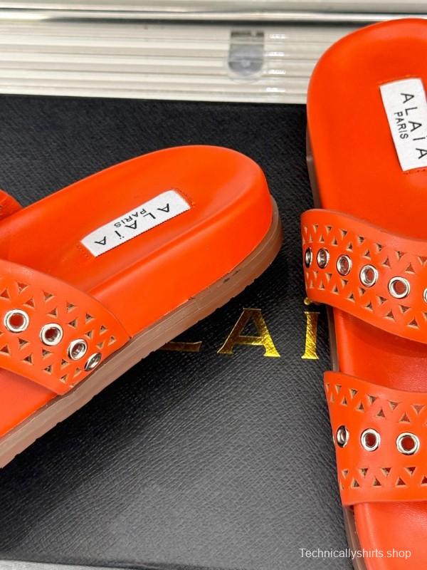 Alaia Spring Summer 2025 Laser-Cut Casual Sandals - KFY00260