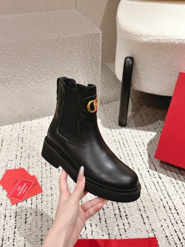 Valentino 2025 SS Metal Element Short Boots - LY00330