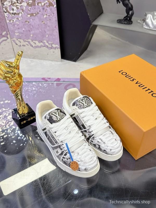 Louis Vuitton LV Trainer Maxi Sneakers Head Grain Ostrich Pattern Series - AS00400