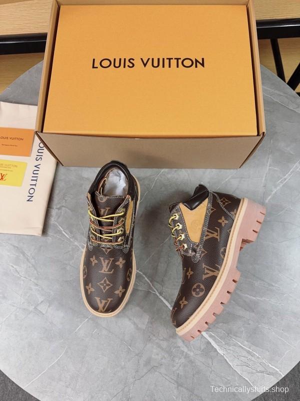 Timberland LV Monogram Waterproof Suede Leather 6-Inch Boots - LY00370