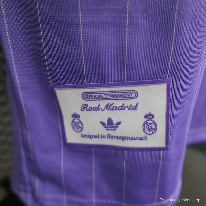 Player Version 25/26 Real Madrid Purple Adidas Original Jersey