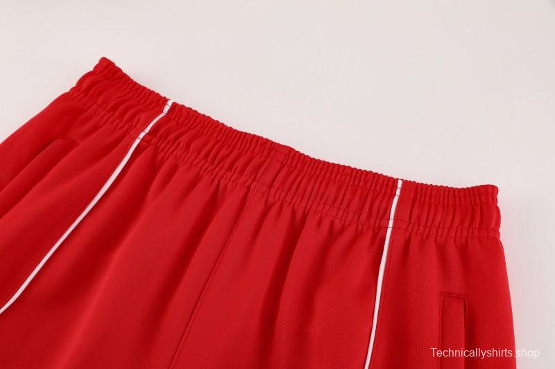 25/26 Bayern Munich Red Full Zipper Jacket+Long Pants