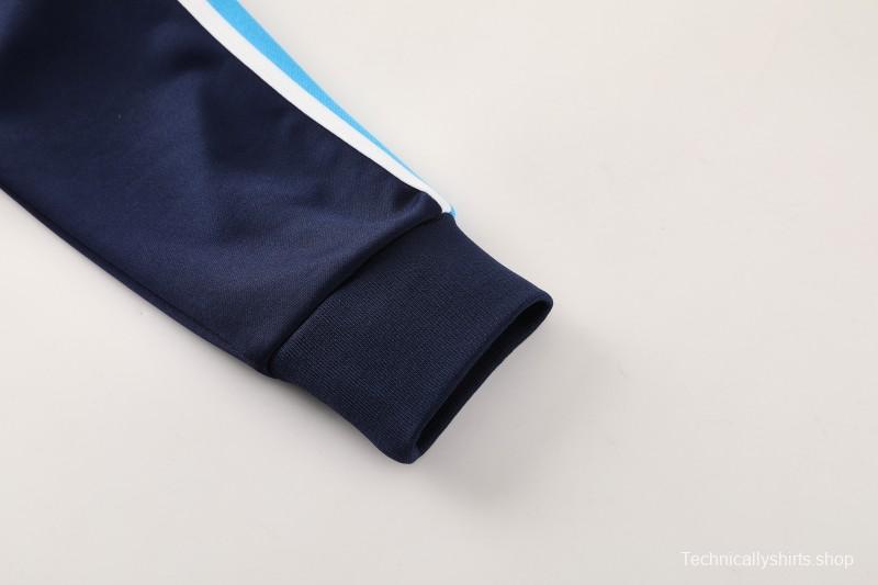 25/26 SSC Napoli Navy Blue  Full zipper Jacket Tracksuit+ long pants