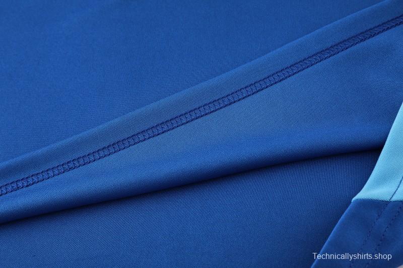 25/26  Adidas Royal Blue/Sky Blue Full zipper Jacket Tracksuit+ long pants